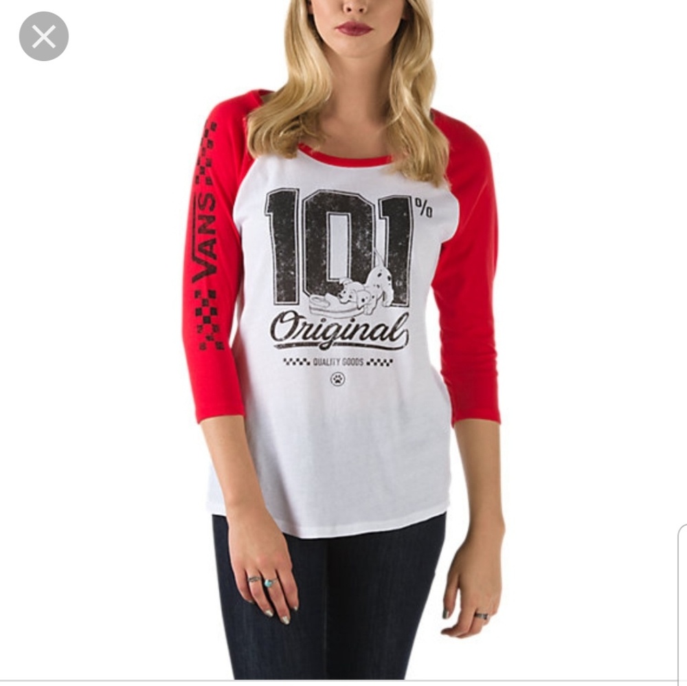 Vans disney 101 dalmatians base ball t